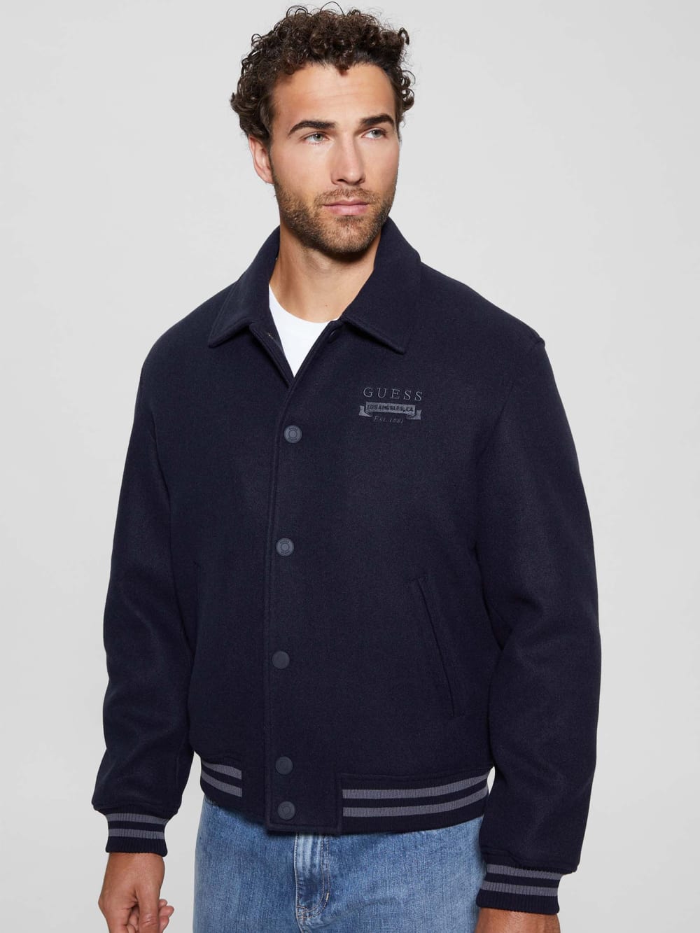 Eco Melton Flight Jacket - Guess