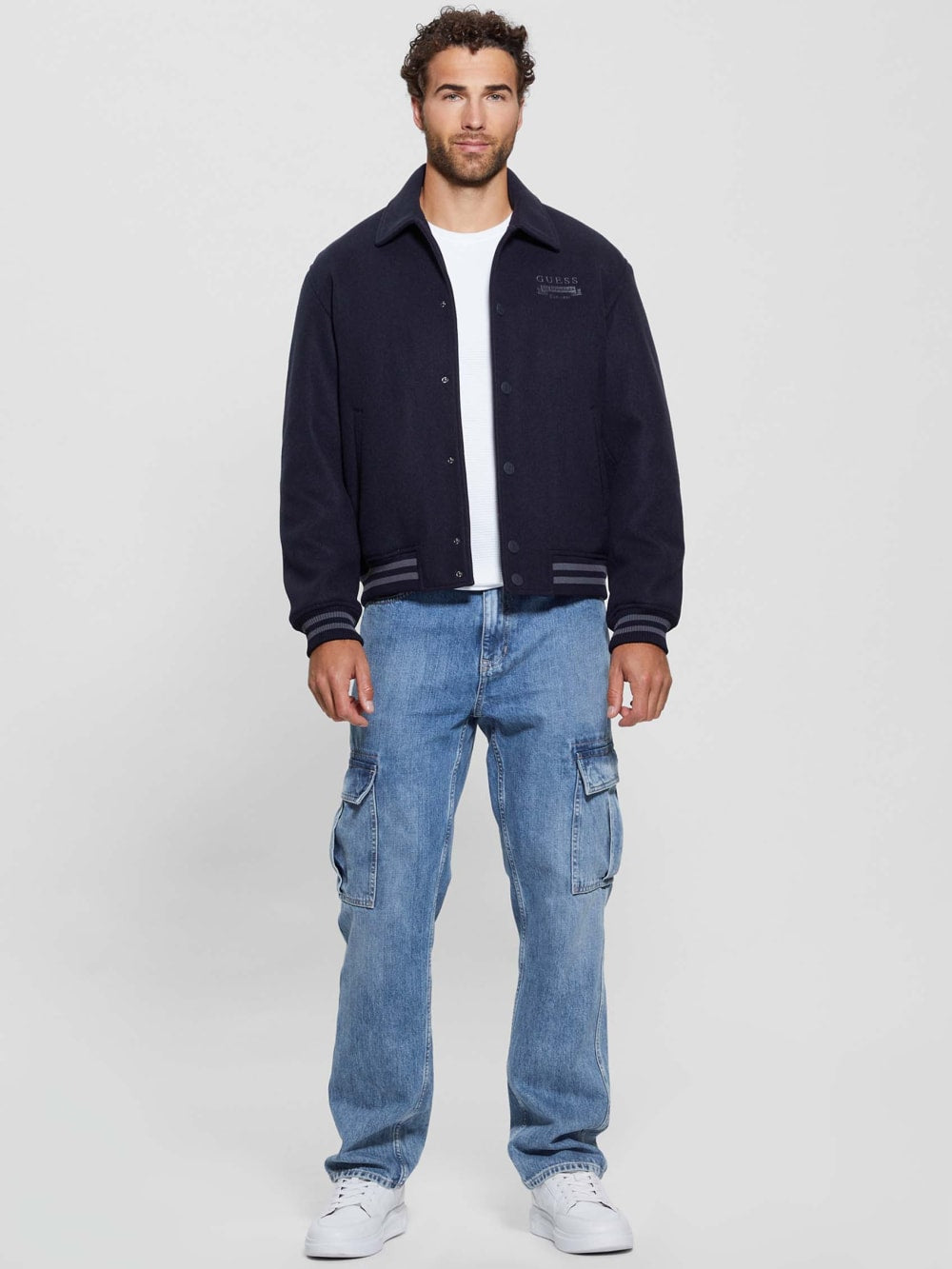 Eco Melton Flight Jacket - Guess