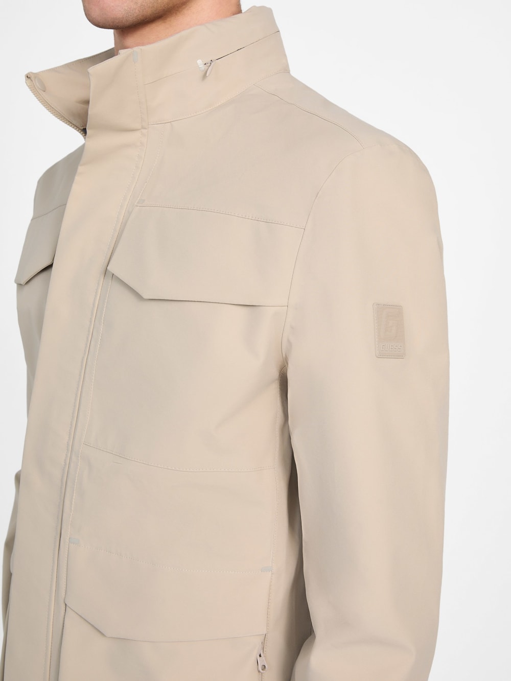 Dunwich Woven Hooded Utility Jacket - Guess