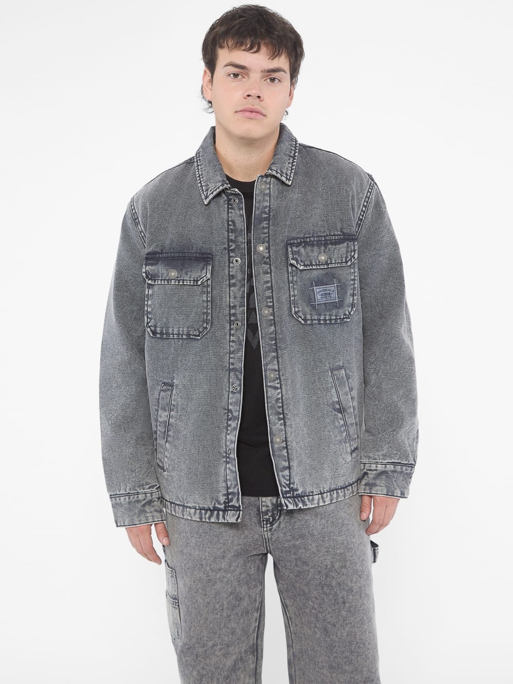GUESS Originals Canvas Shirt Jacket - Guess