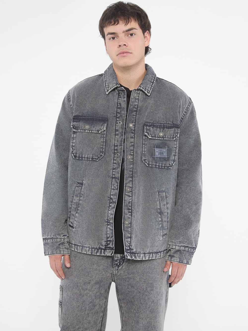 GUESS Originals Canvas Shirt Jacket - Guess