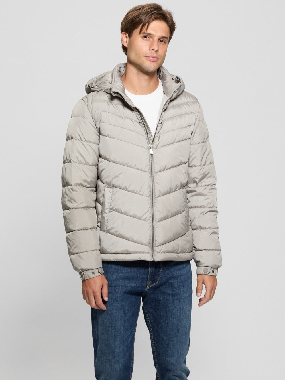 Eco Hooded Puffer Jacket - Guess