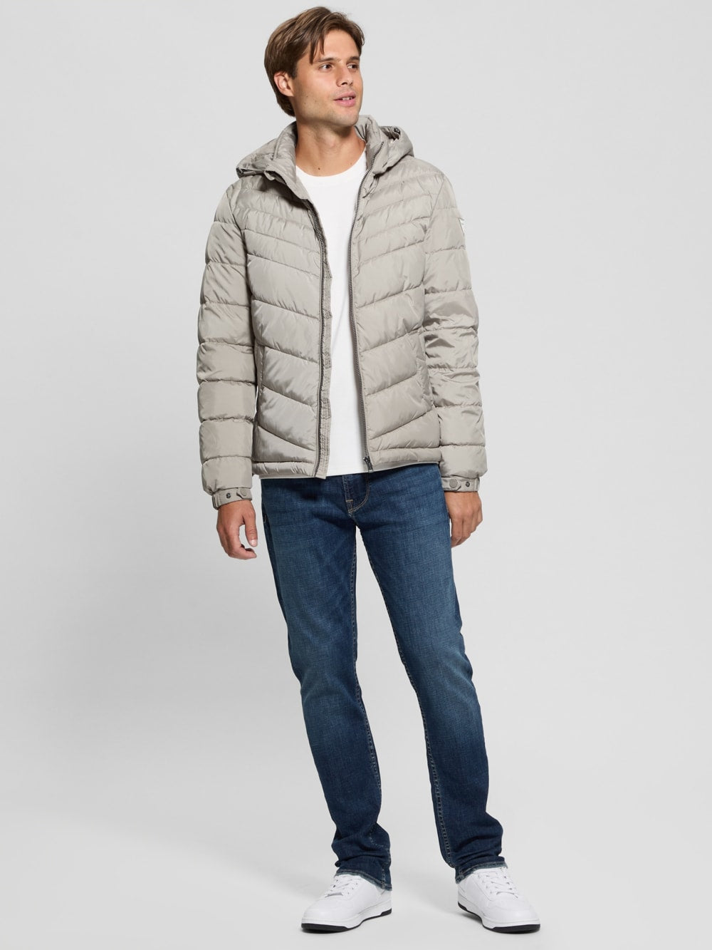Eco Hooded Puffer Jacket - Guess