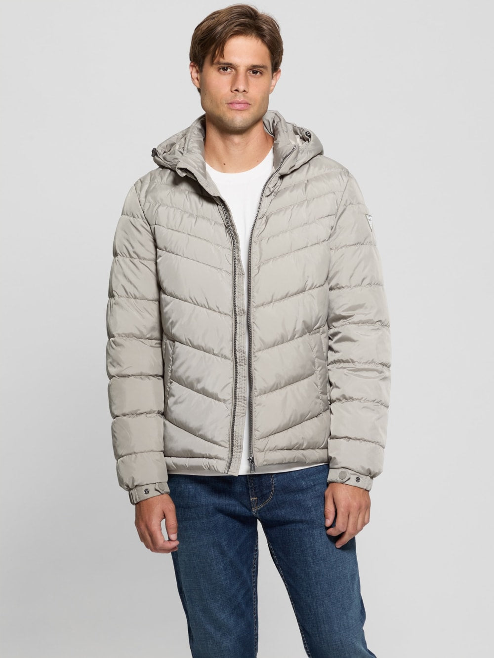 Eco Hooded Puffer Jacket - Guess