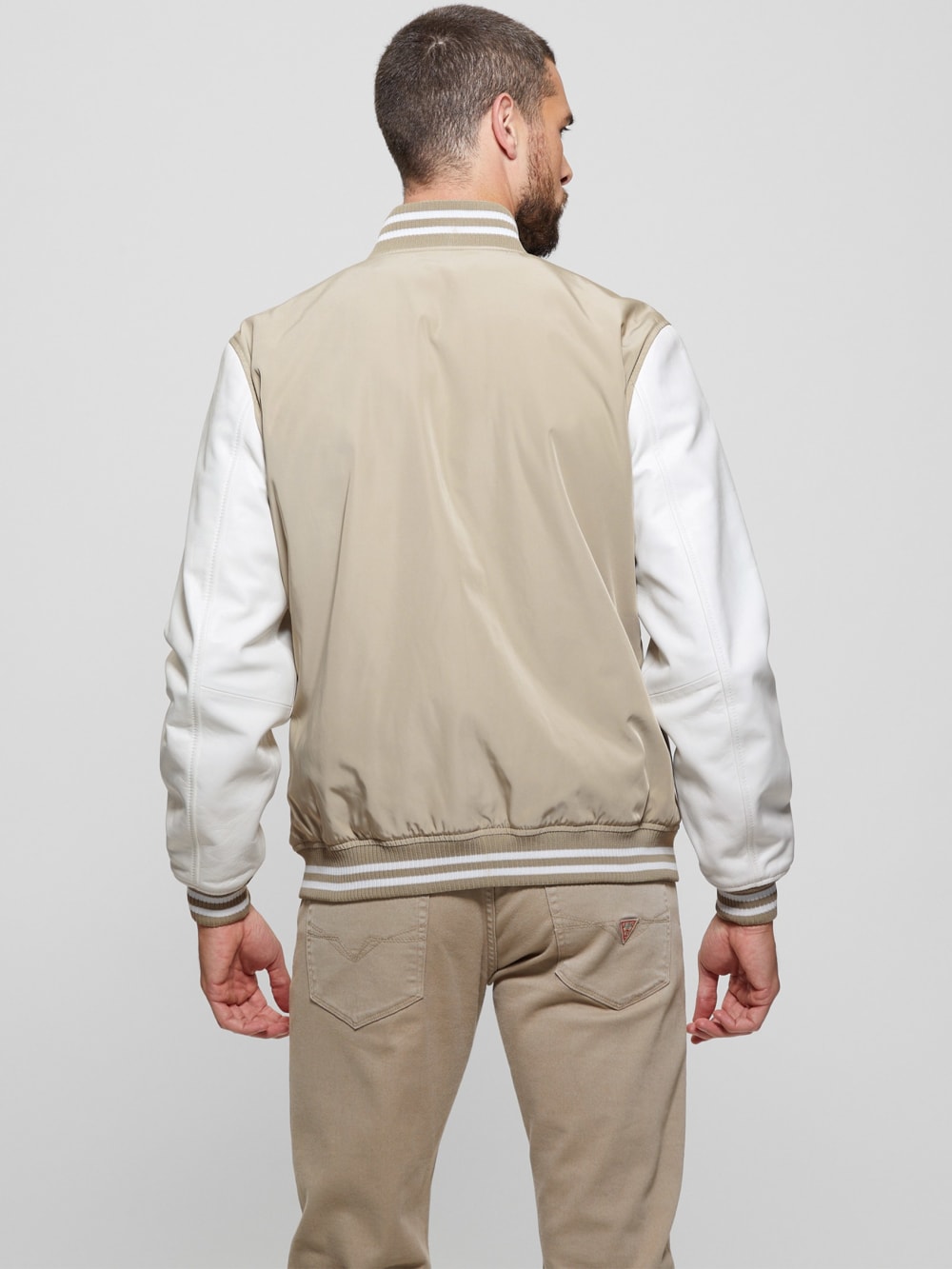 Color-Block Varsity Jacket - Guess