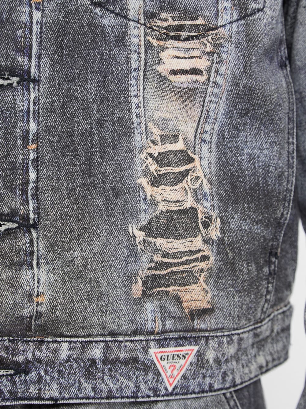 GUESS Originals Printed Trucker Denim Jacket - Guess