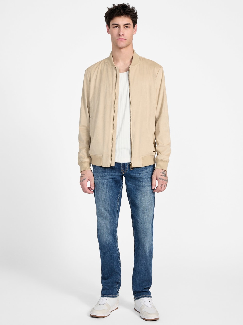 Eco Faux-Suede Flight Jacket - Guess