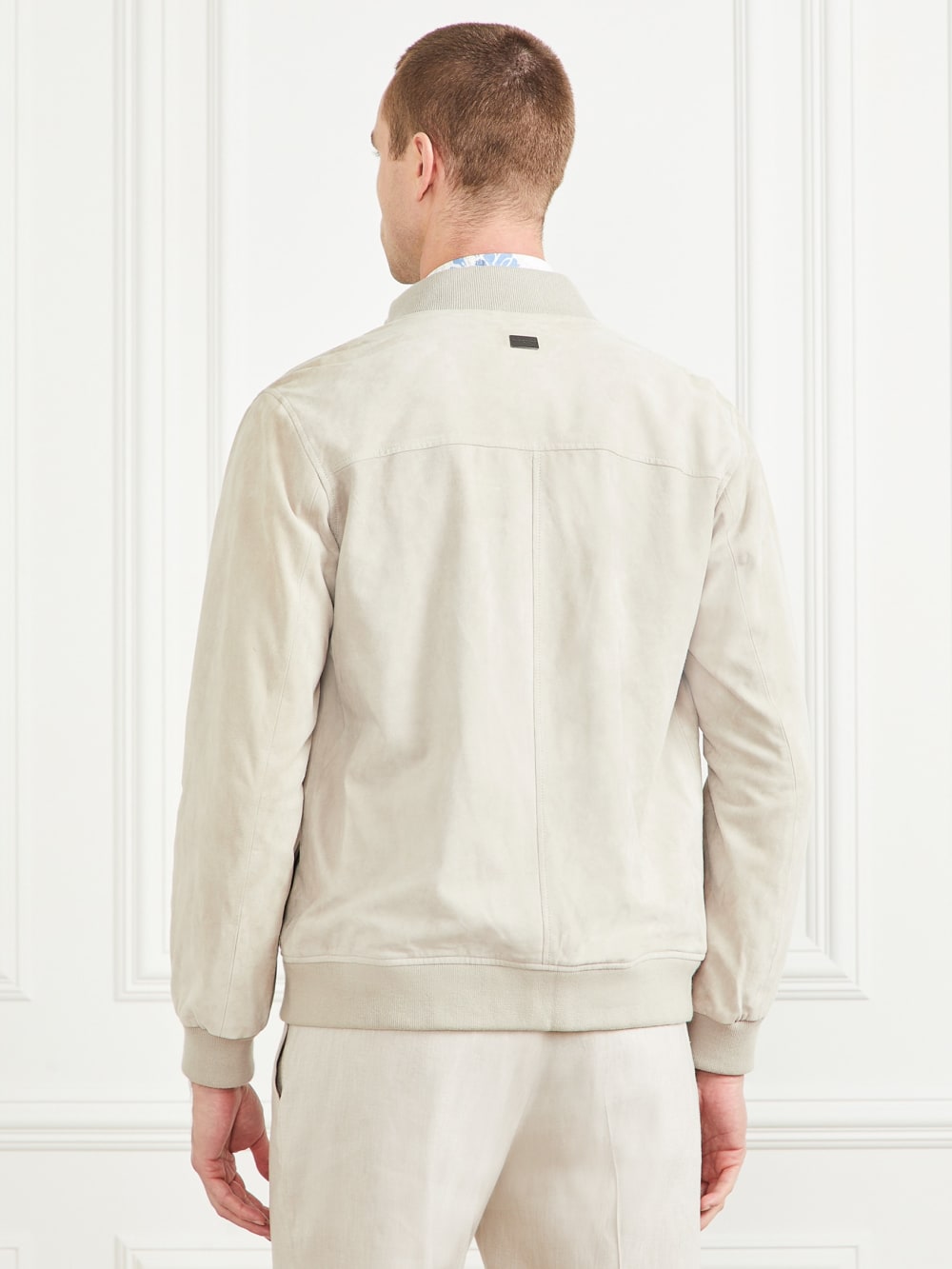 Suede Leather Flight Jacket - Guess