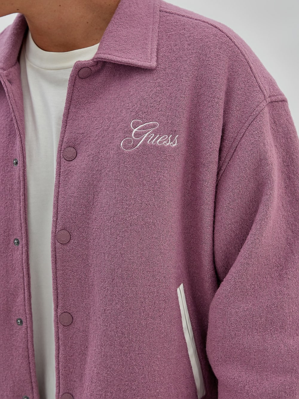 GUESS Originals Wool-Blend Varsity Jacket - Guess