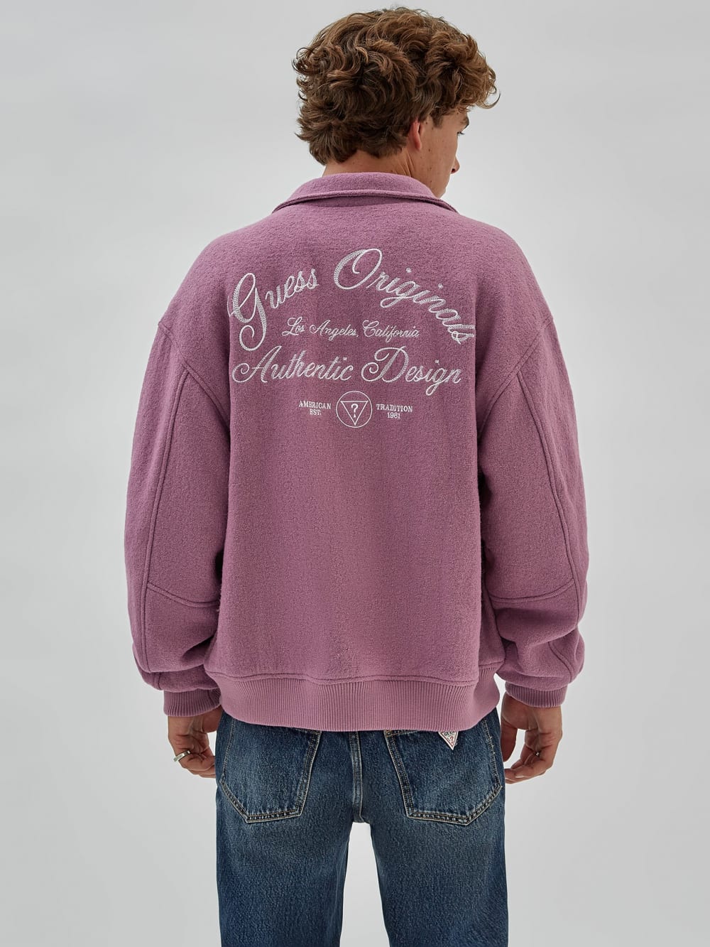 GUESS Originals Wool-Blend Varsity Jacket - Guess
