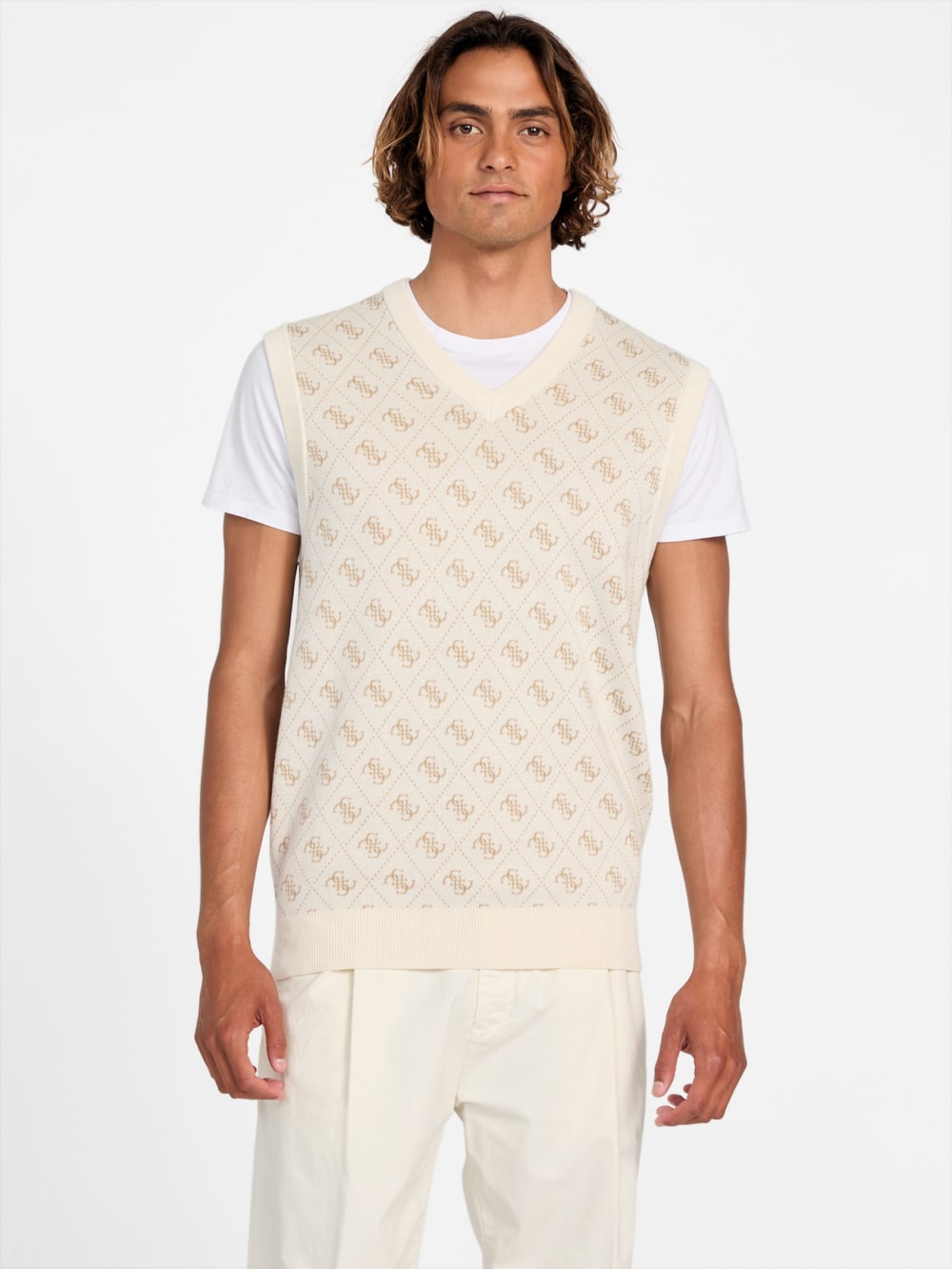 Eco Horace Jacquard Vest - Guess