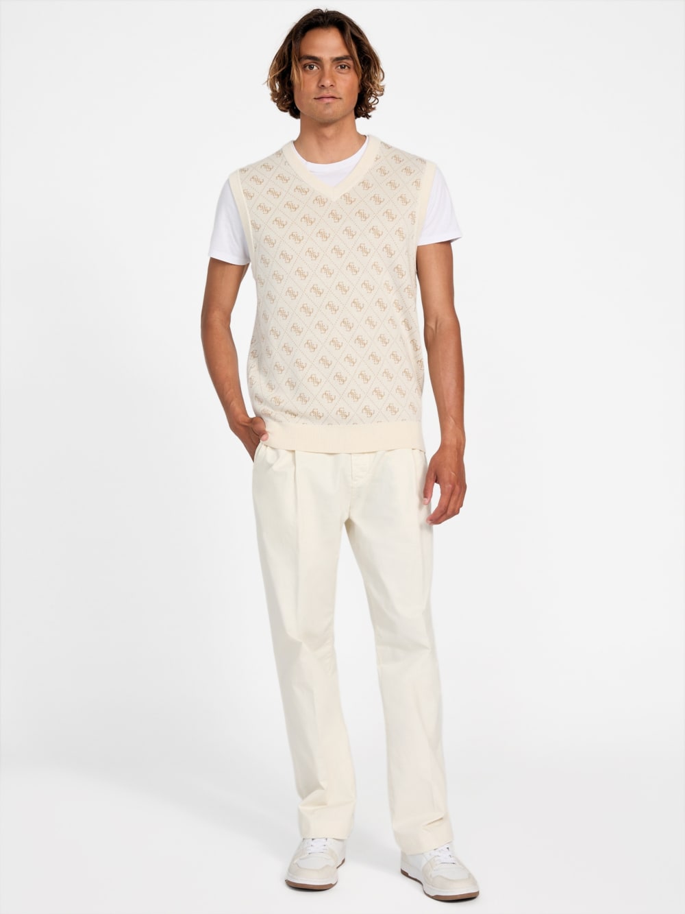 Eco Horace Jacquard Vest - Guess