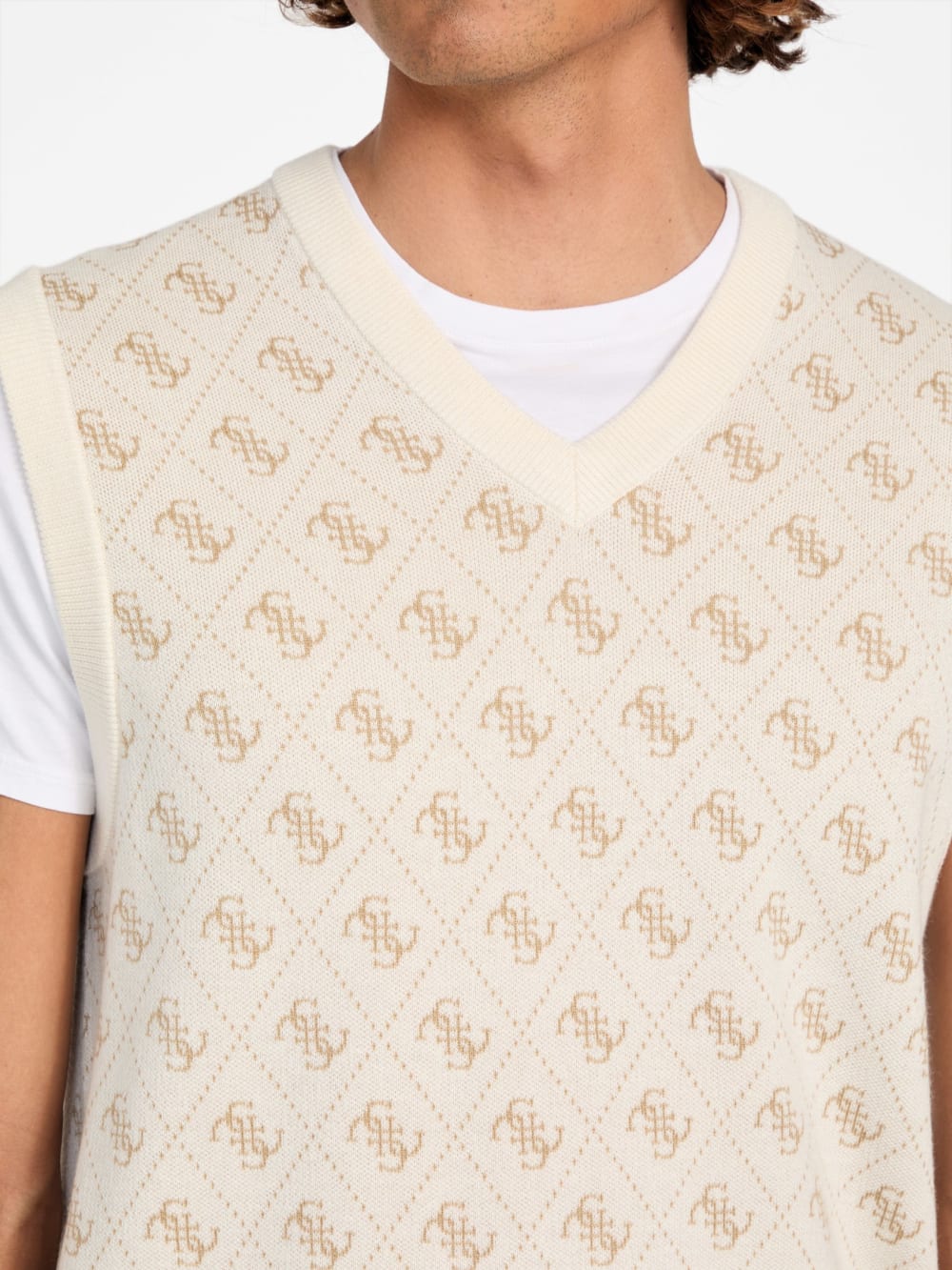 Eco Horace Jacquard Vest - Guess