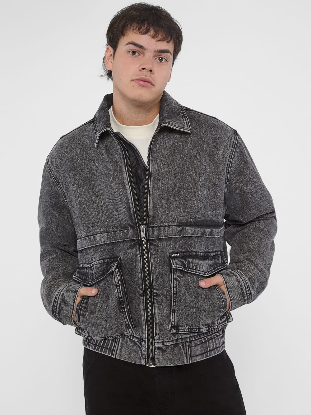 GUESS Originals Acid Wash Denim Jacket - Guess