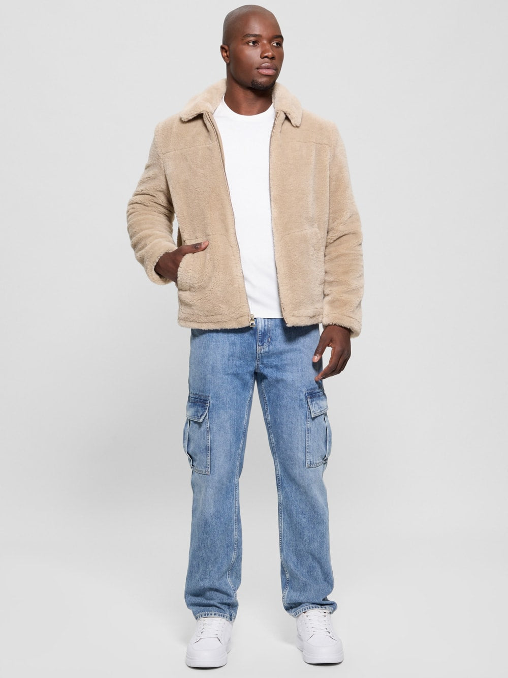 Eco Teddy Sherpa Jacket - Guess