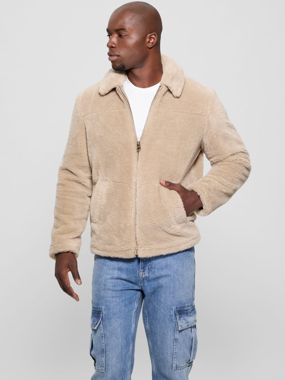 Eco Teddy Sherpa Jacket - Guess