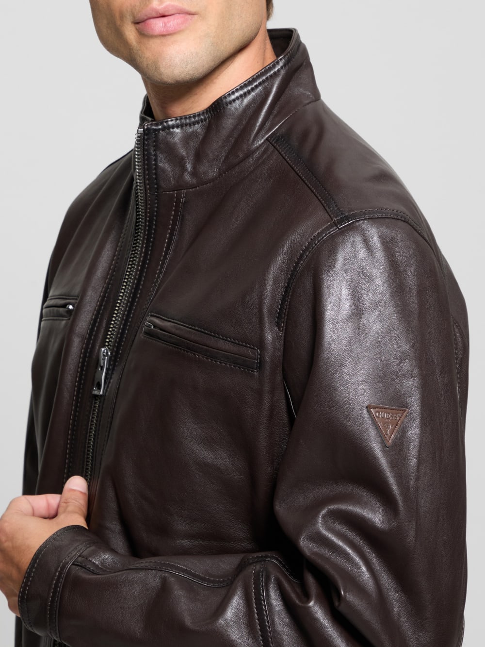 Bradley Leather Jacket - Guess