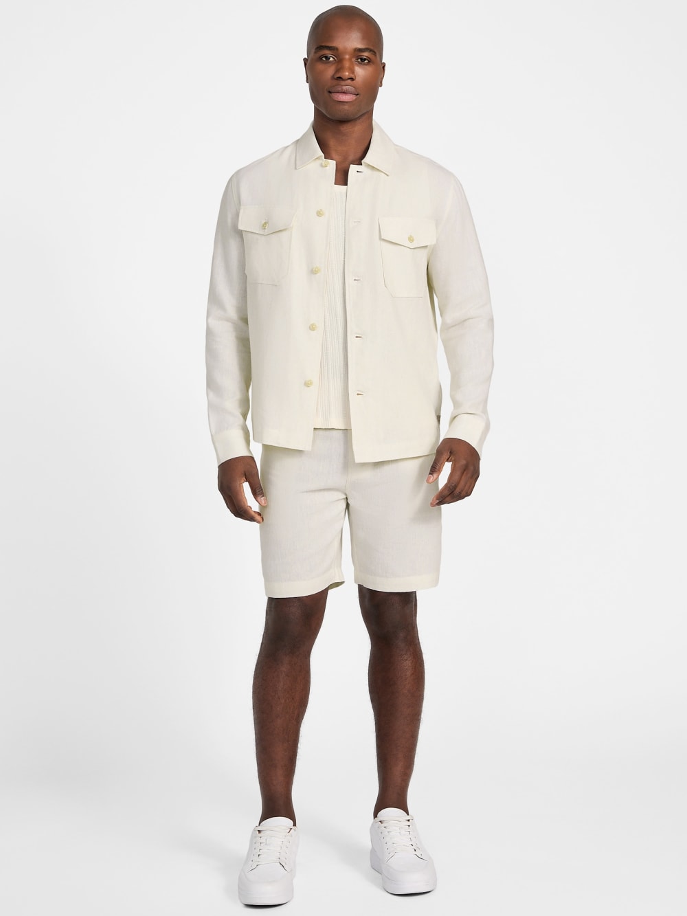 Eco Fletcher Linen Shacket - Guess