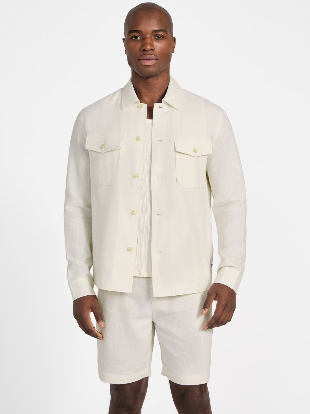 Eco Fletcher Linen Shacket - Guess