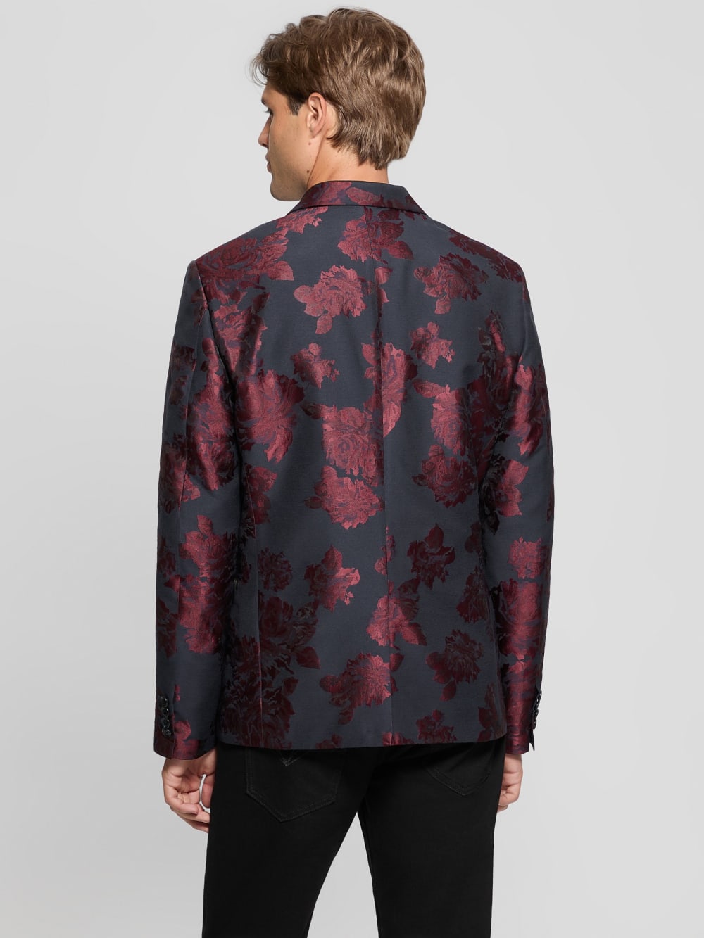 Jacquard Floral Blazer - Guess