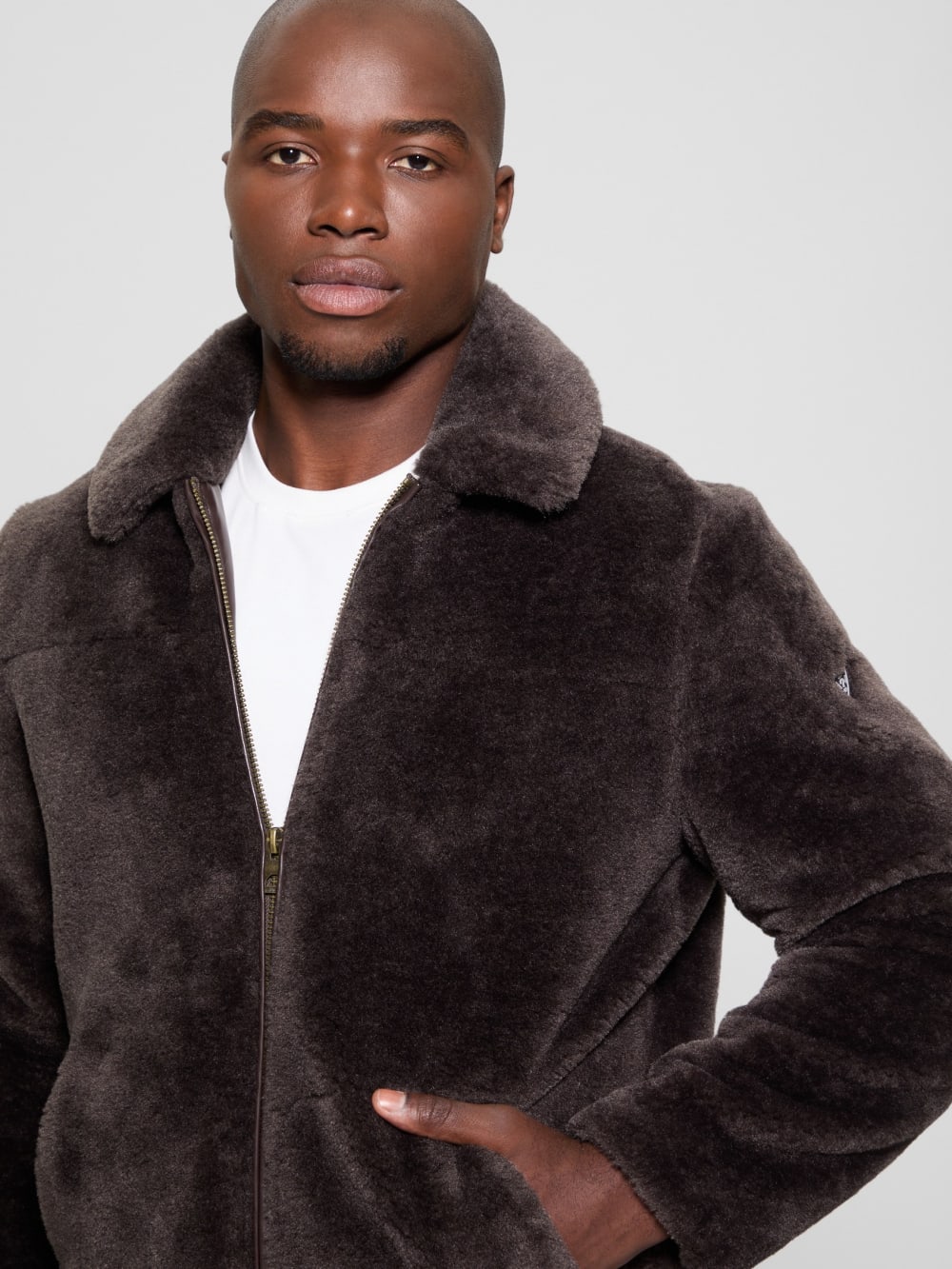 Eco Teddy Sherpa Jacket - Guess