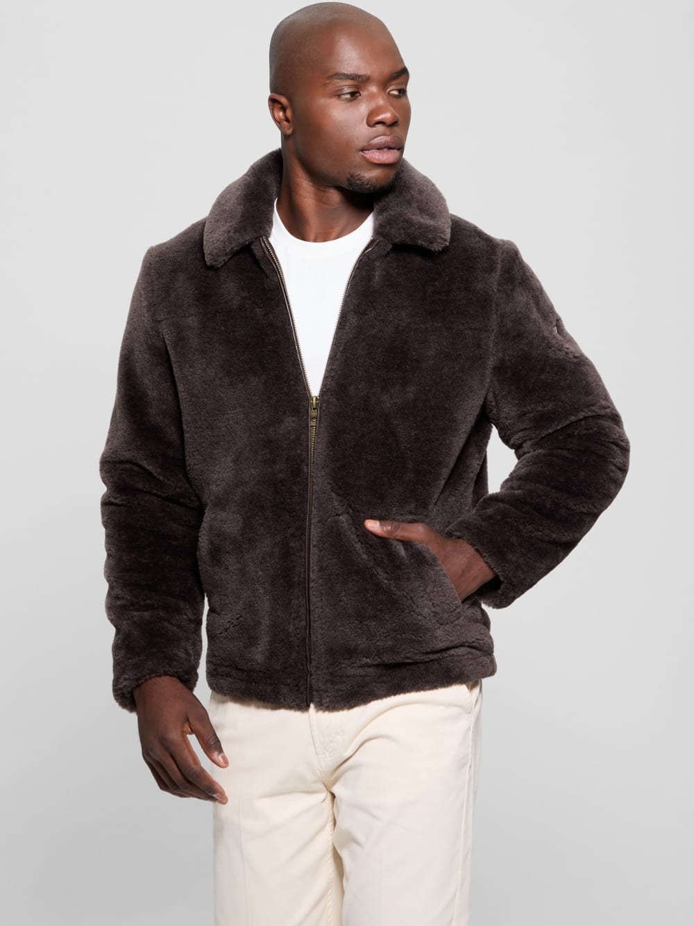 Eco Teddy Sherpa Jacket - Guess