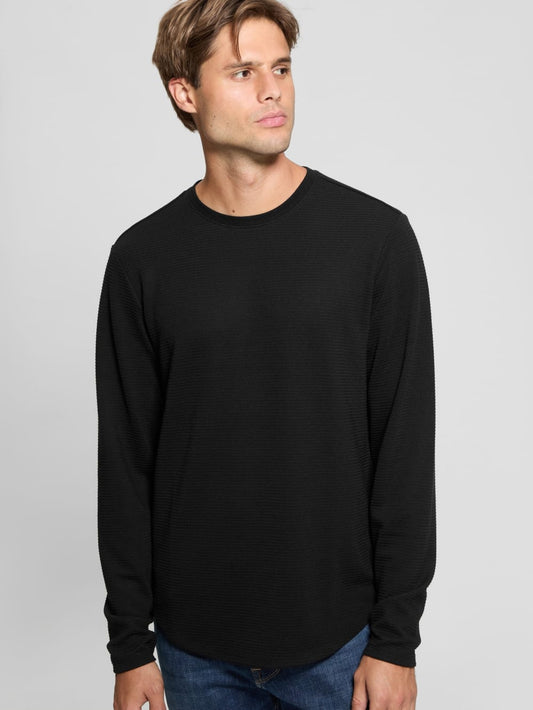 Textured Long-Sleeve Tee - Guess