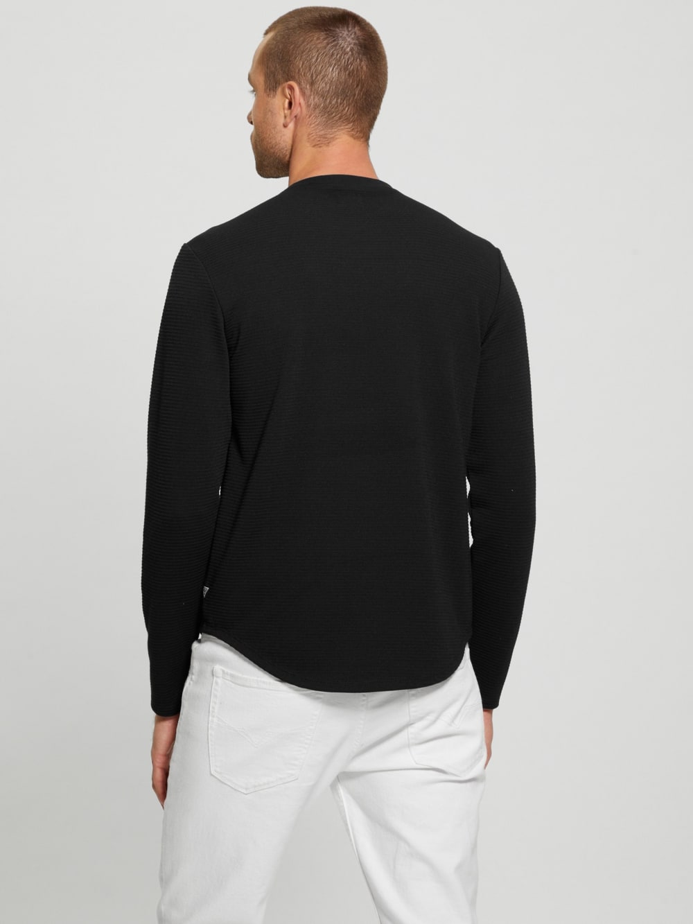 Textured Long-Sleeve Tee - Guess