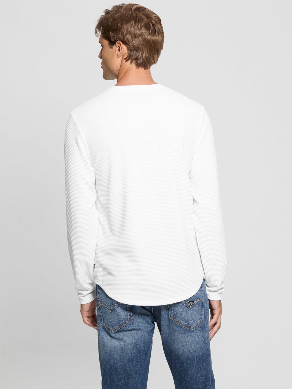 Textured Long-Sleeve Tee - Guess