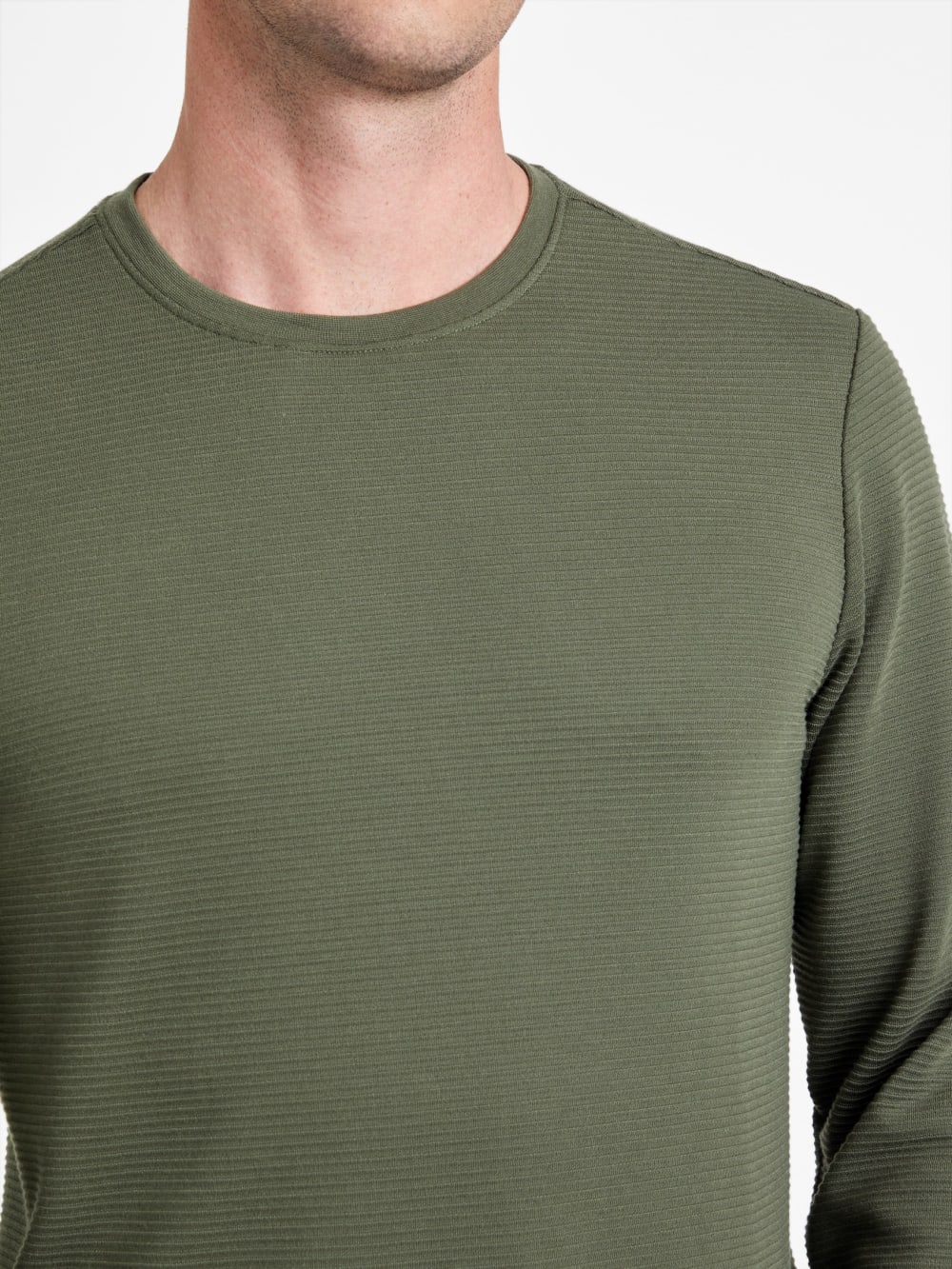 Textured Long-Sleeve Tee - Guess
