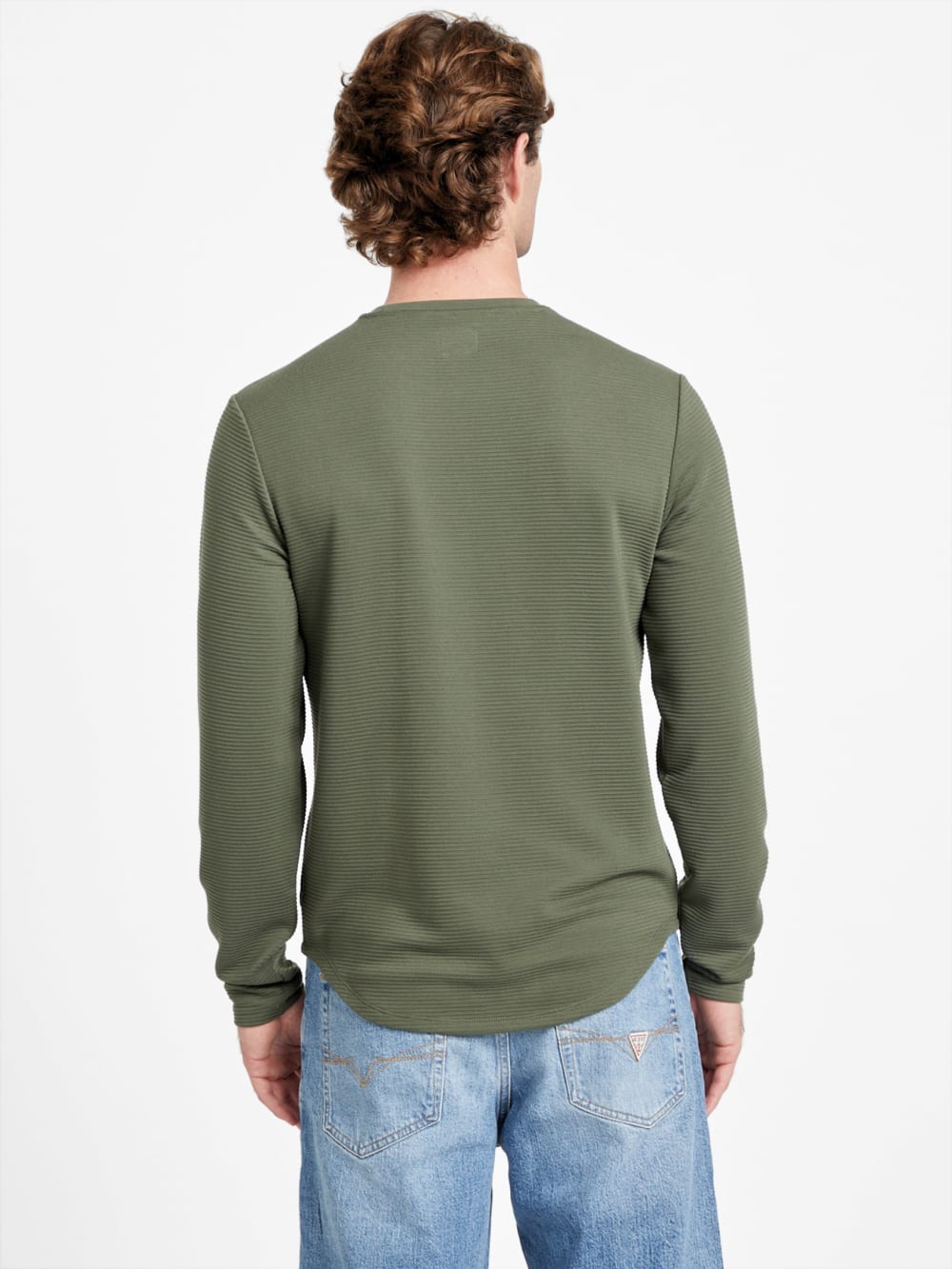Textured Long-Sleeve Tee - Guess