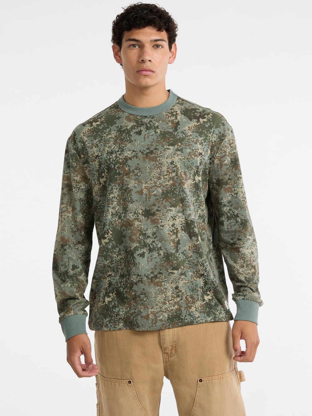 GUESS Originals Eco Camo Long-Sleeve Shirt - Guess