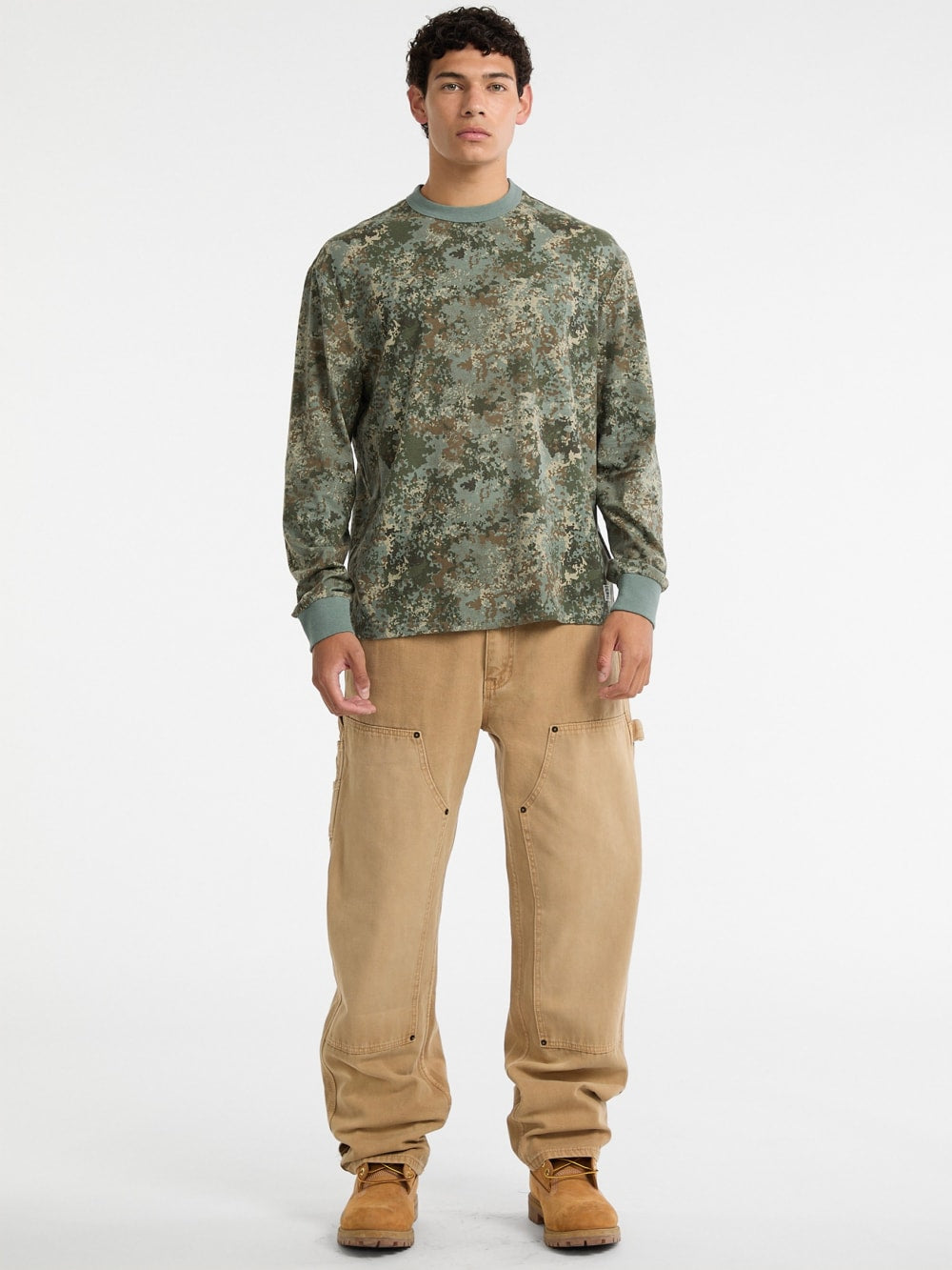 GUESS Originals Eco Camo Long-Sleeve Shirt - Guess