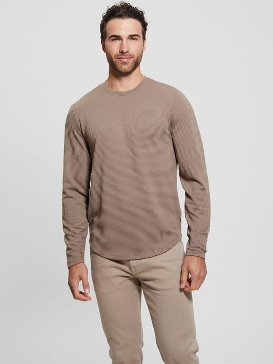 Textured Long-Sleeve Tee - Guess