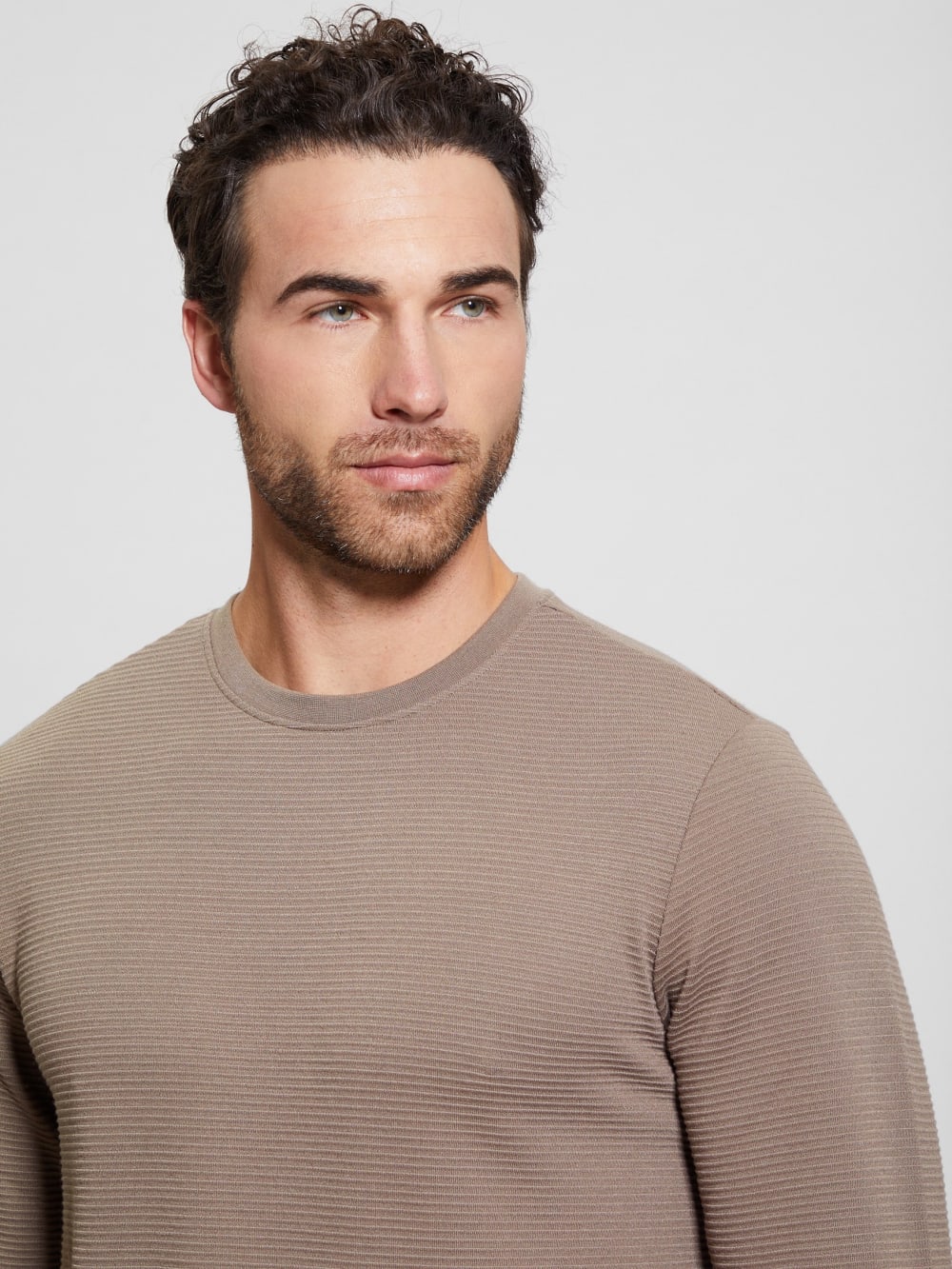 Textured Long-Sleeve Tee - Guess