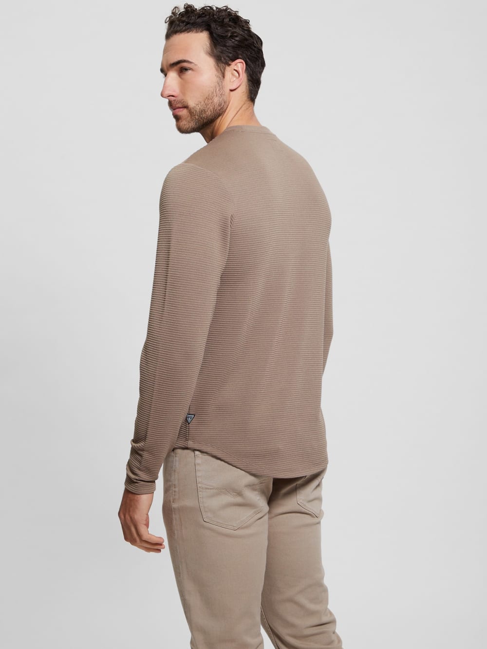 Textured Long-Sleeve Tee - Guess