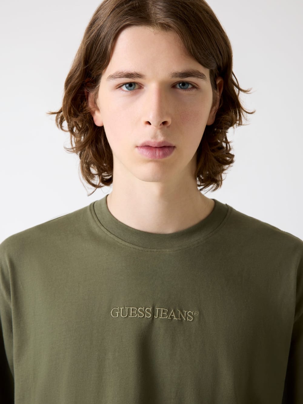 Embroidered Logo Tee - Guess