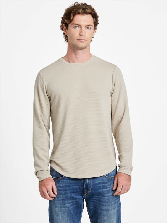 Textured Long-Sleeve Tee - Guess