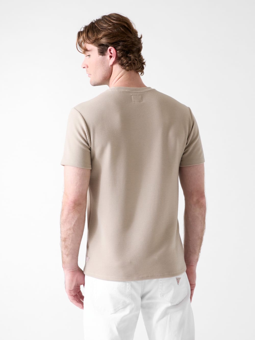Textured Stripe Tee - Guess