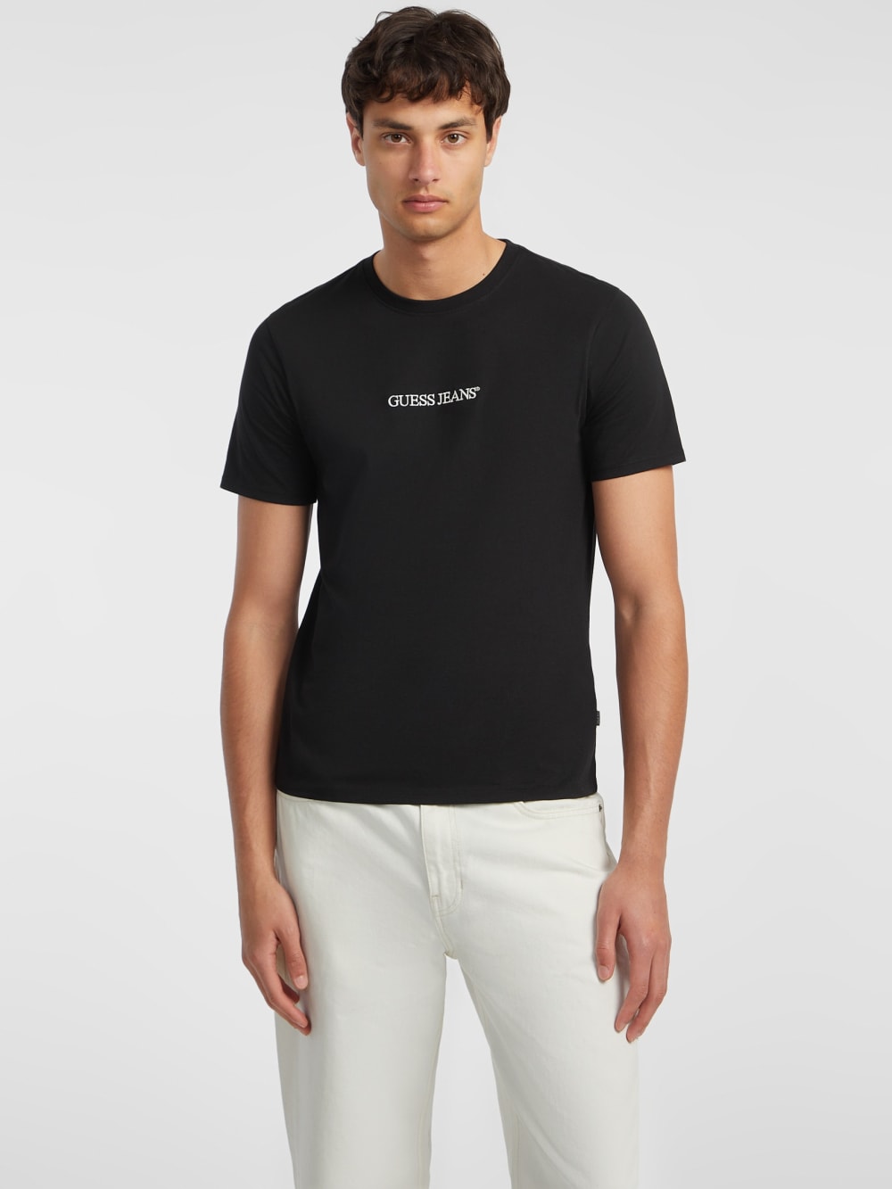 Slim Embroidered Logo Tee - Guess