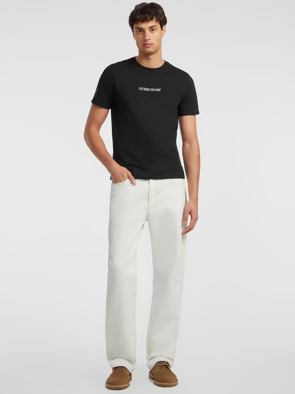 Slim Embroidered Logo Tee - Guess