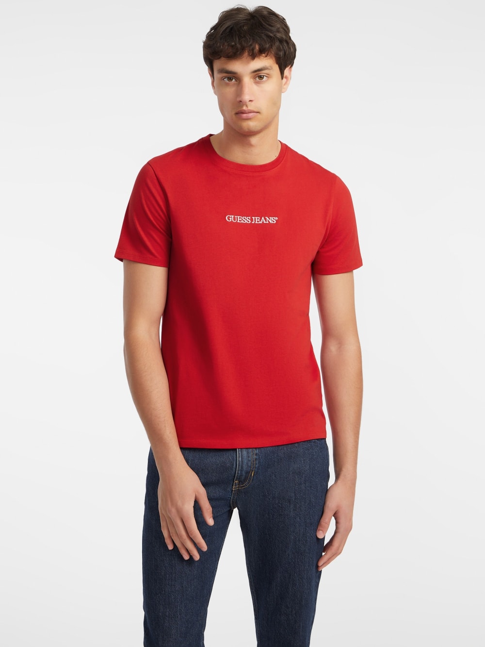 Slim Embroidered Logo Tee - Guess