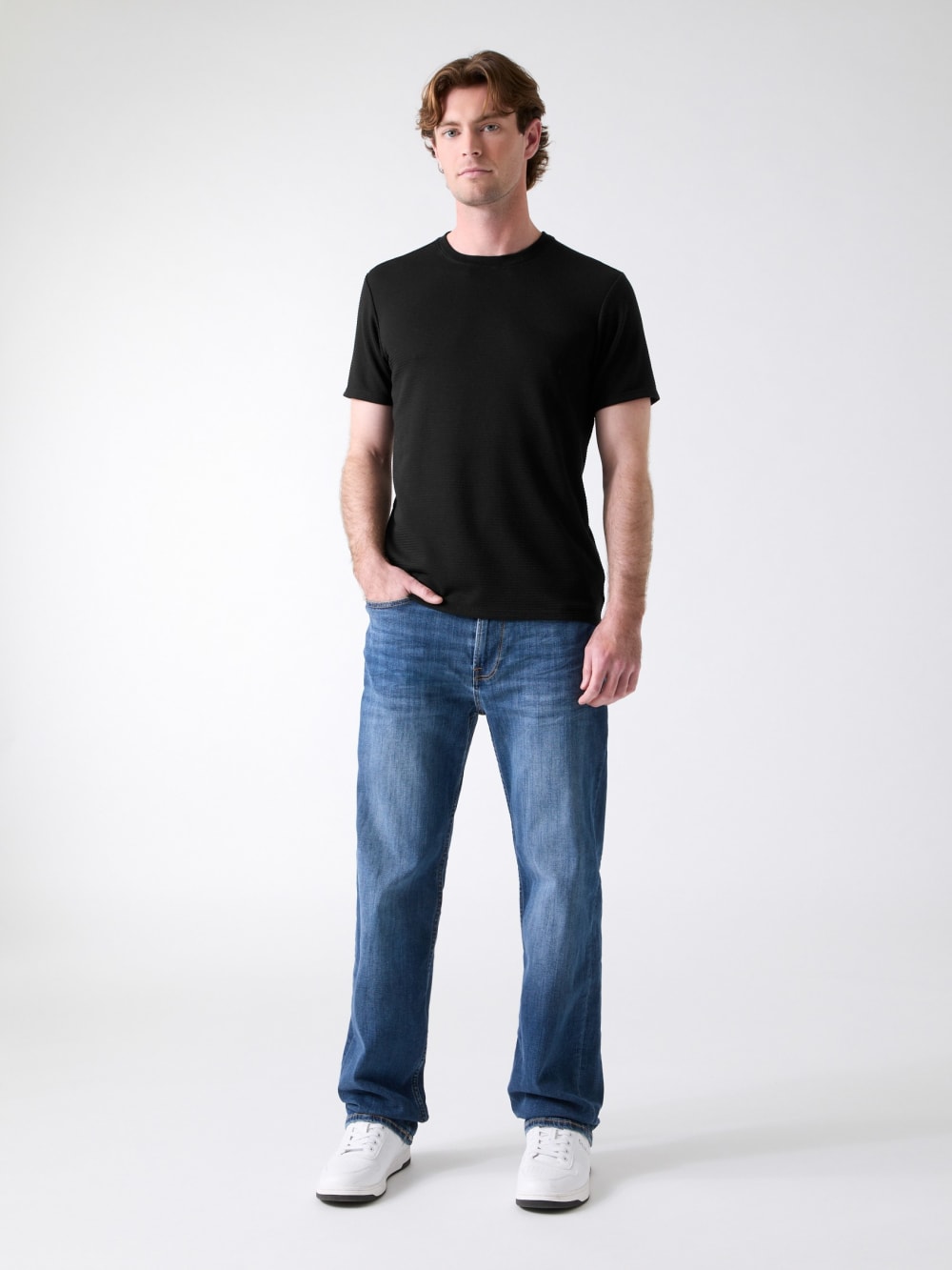 Textured Stripe Tee - Guess