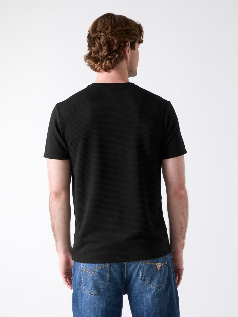 Textured Stripe Tee - Guess