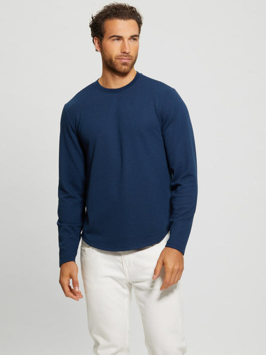 Textured Long-Sleeve Tee - Guess