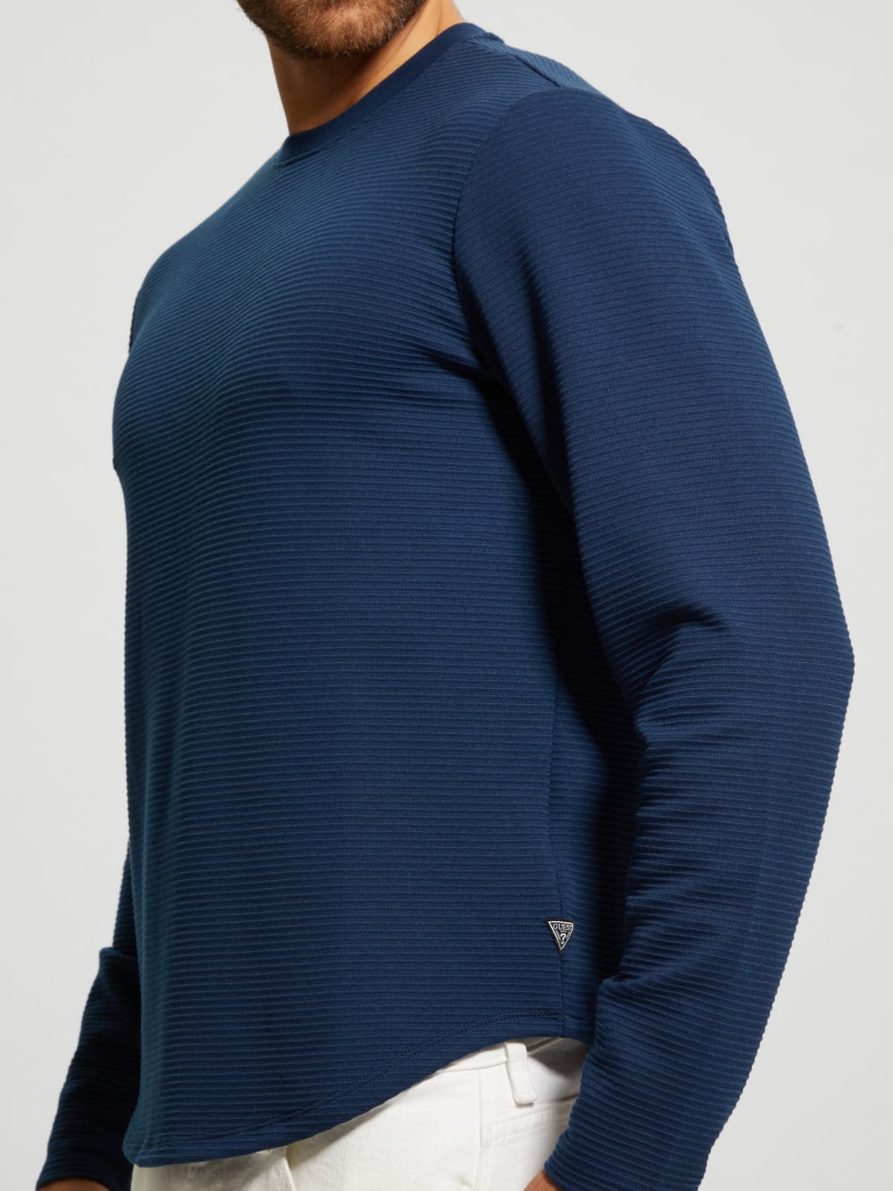Textured Long-Sleeve Tee - Guess