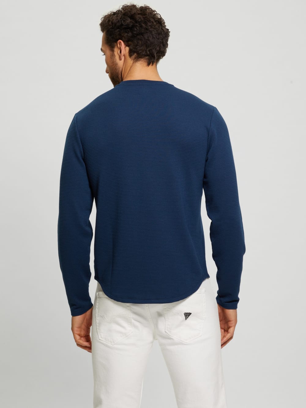 Textured Long-Sleeve Tee - Guess