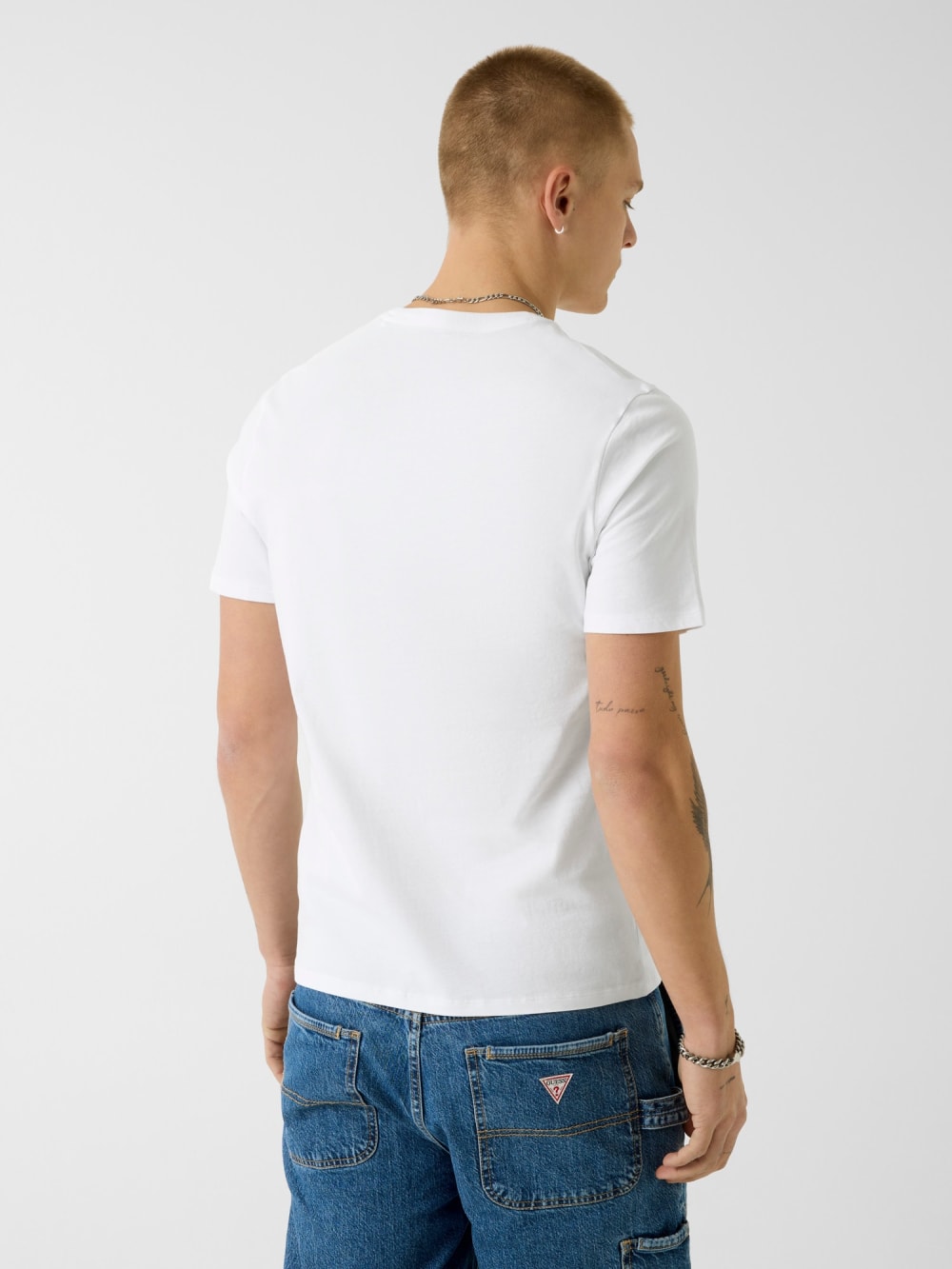 Slim Embroidered Logo Tee - Guess
