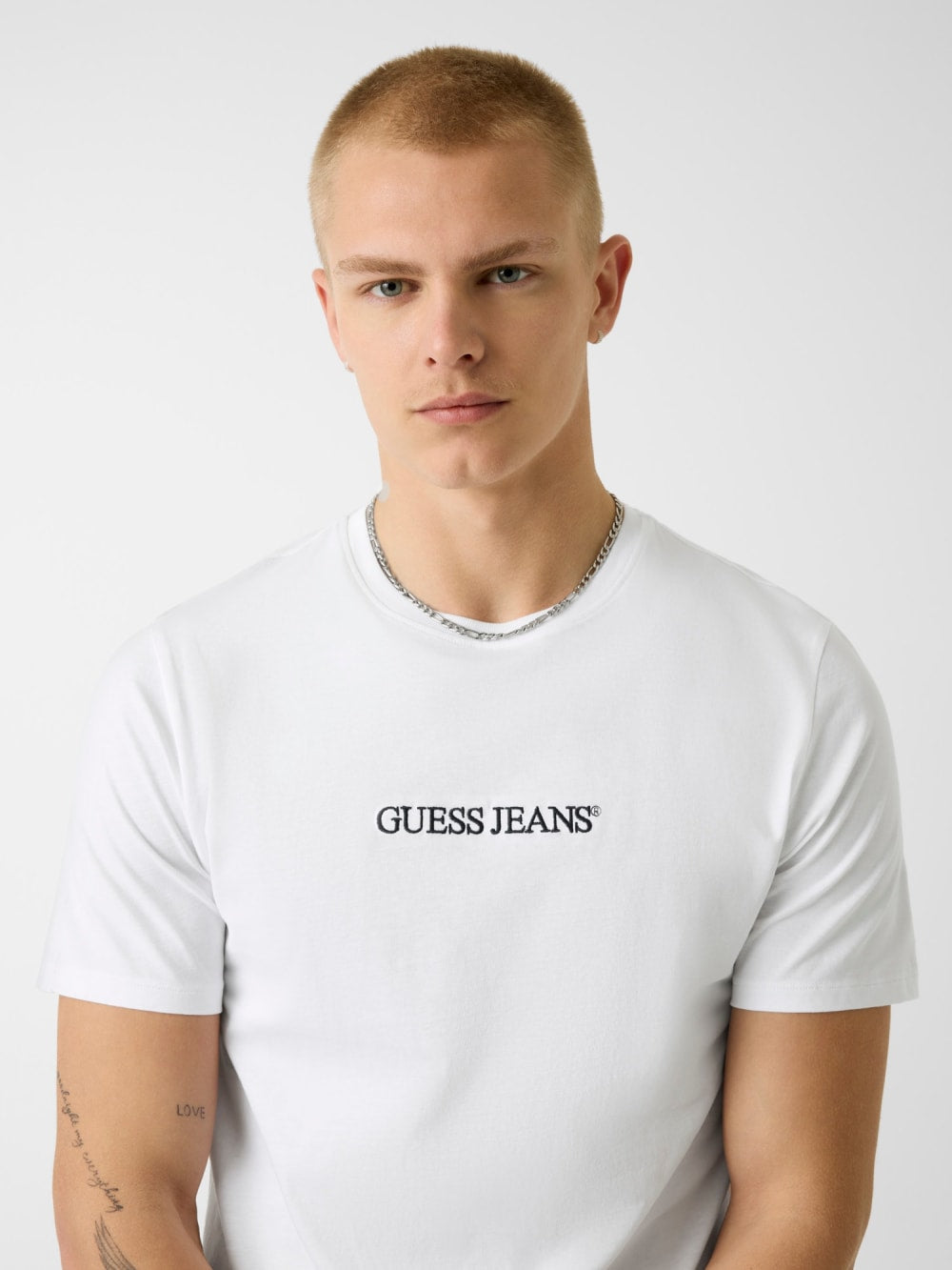 Slim Embroidered Logo Tee - Guess