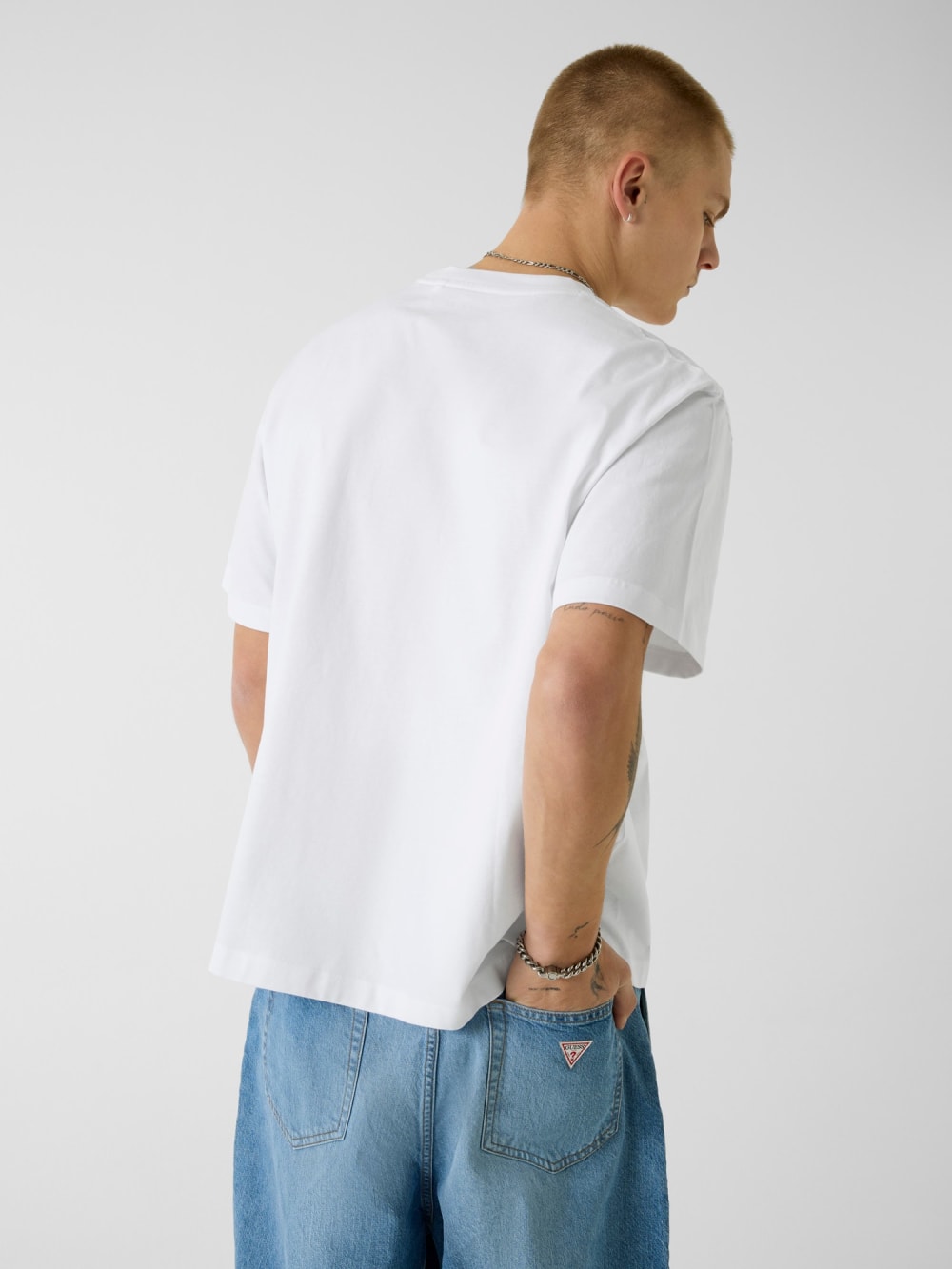 Embroidered Logo Tee - Guess